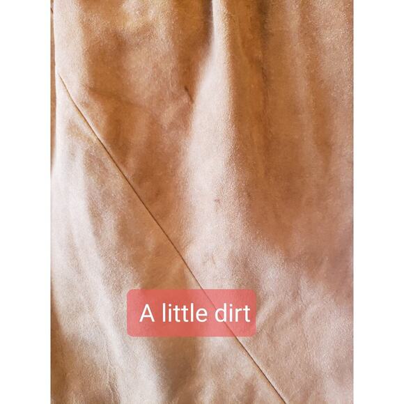 Ulla Johnson Tiered Skirt Womens Small Brown Tencel Miko Suede Ruffle Tie Waist - Picture 6 of 12